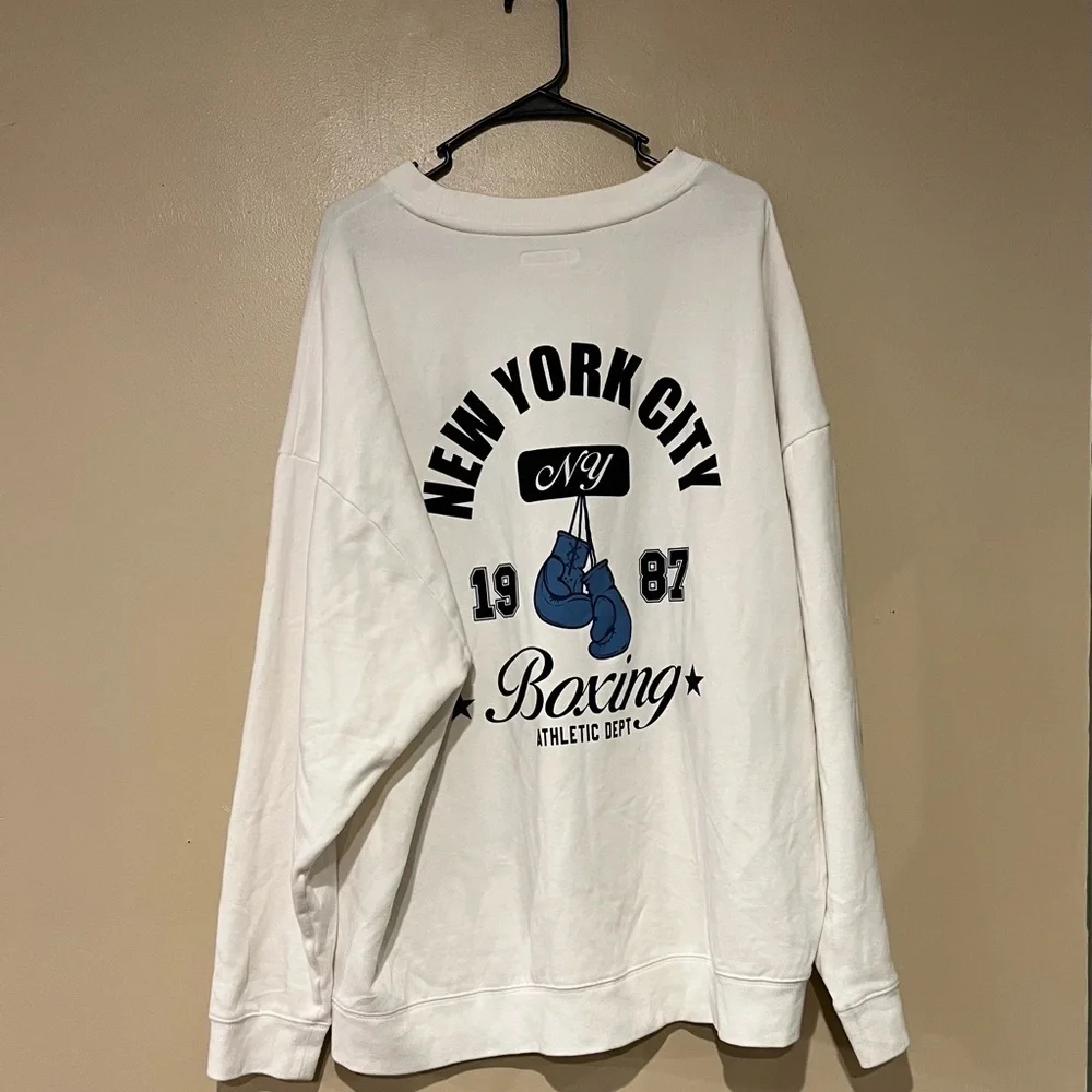 Aeropostale Men's Size 2XL New York Boxing Club Essentials Crew Sweatshirt Soft